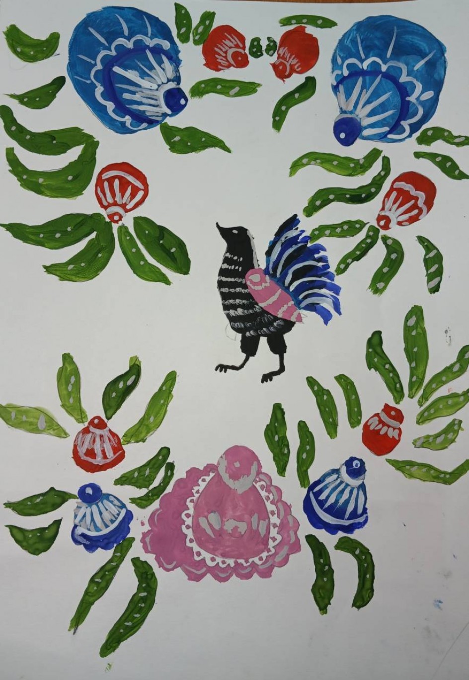 Городецкая роспись.