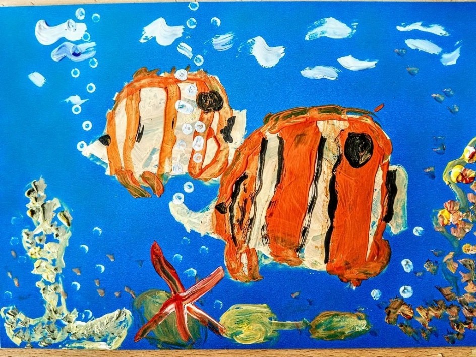 "Мама и я, рыбок семья"