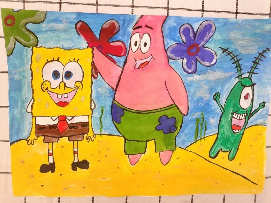 Герои из мультфильма "Губка Боб квадратные штаны"