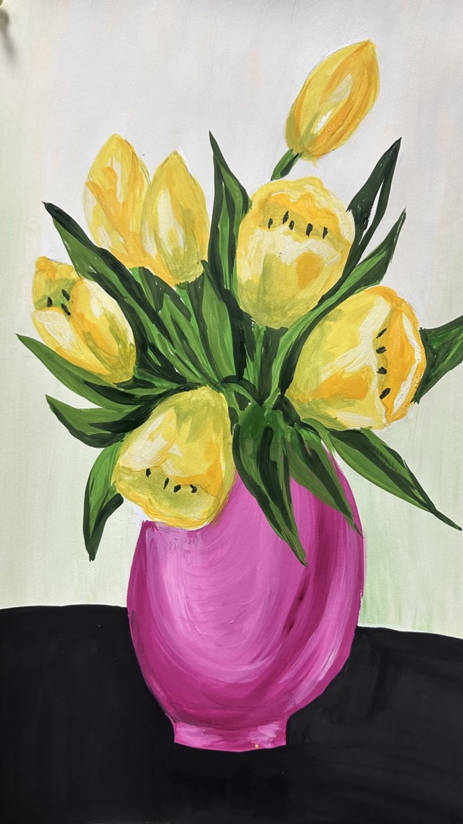Ваза с тюльпанами