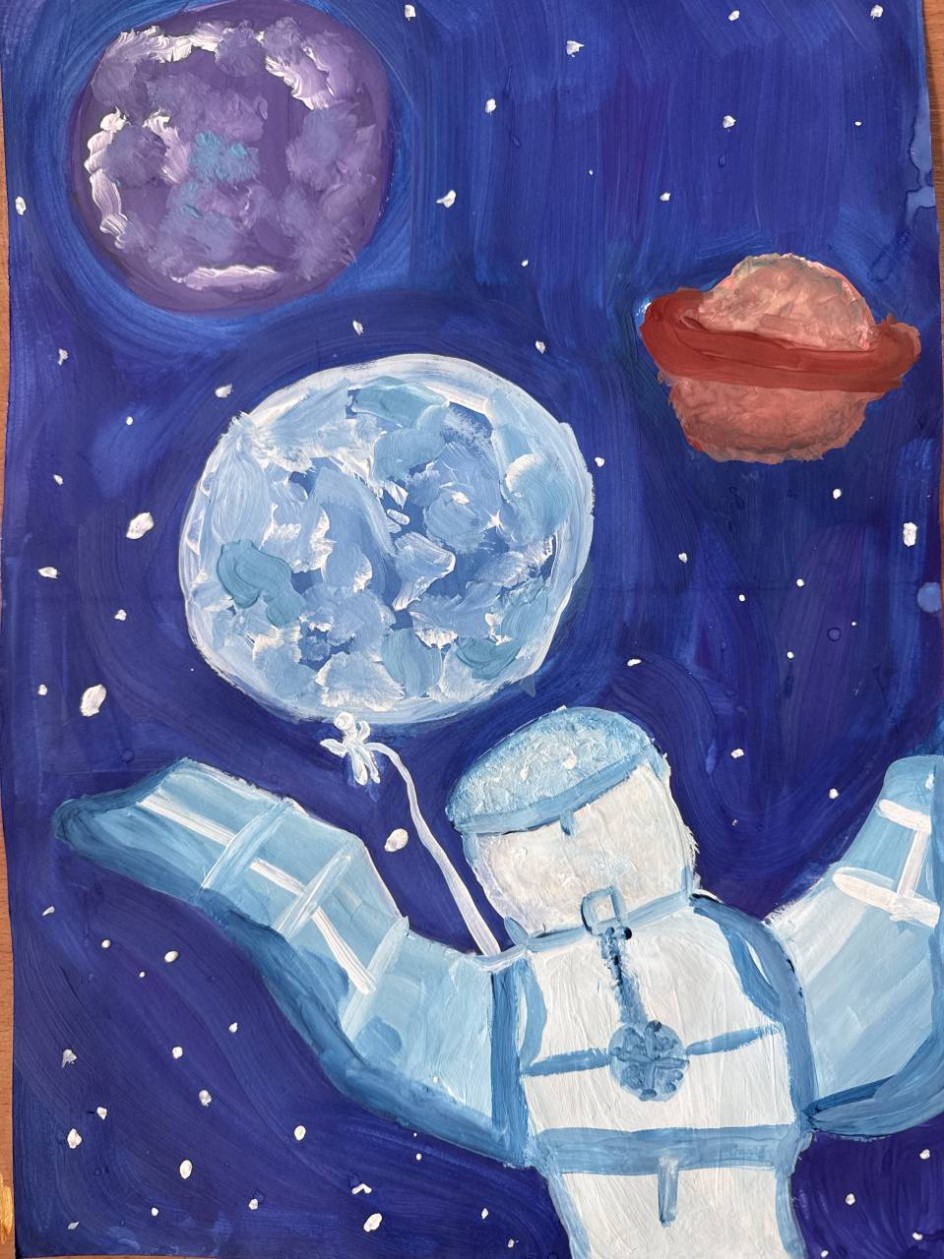 Выход в открытый космос «Вижу Землю»