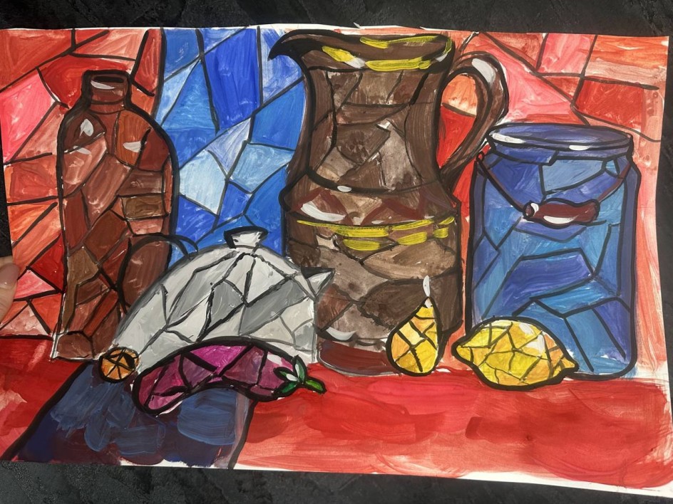 Натюрморт в стиле Пабло Пикассо