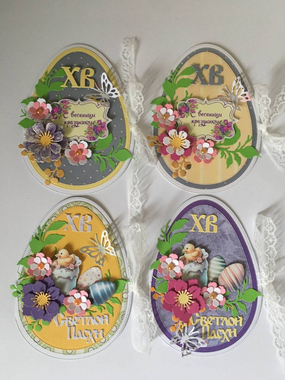 Комплект пасхальных открыток