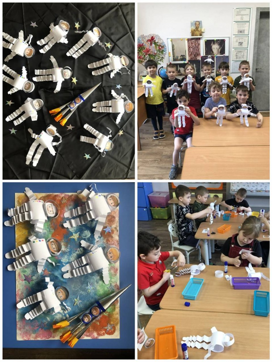 Космонавты вышли в космос