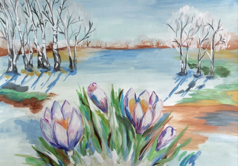 Первые весенние цветы