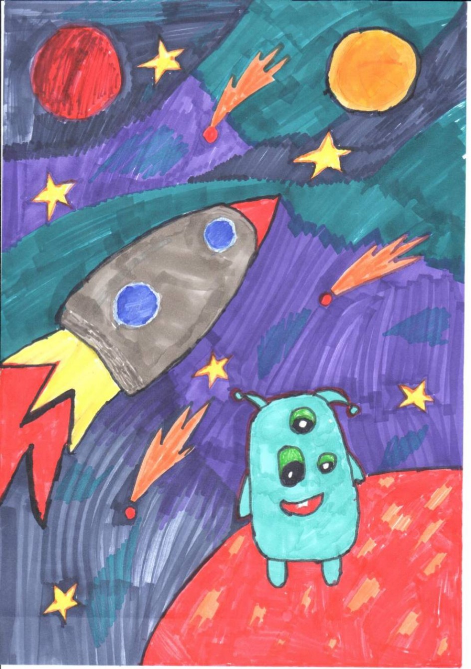 В космическом пространстве