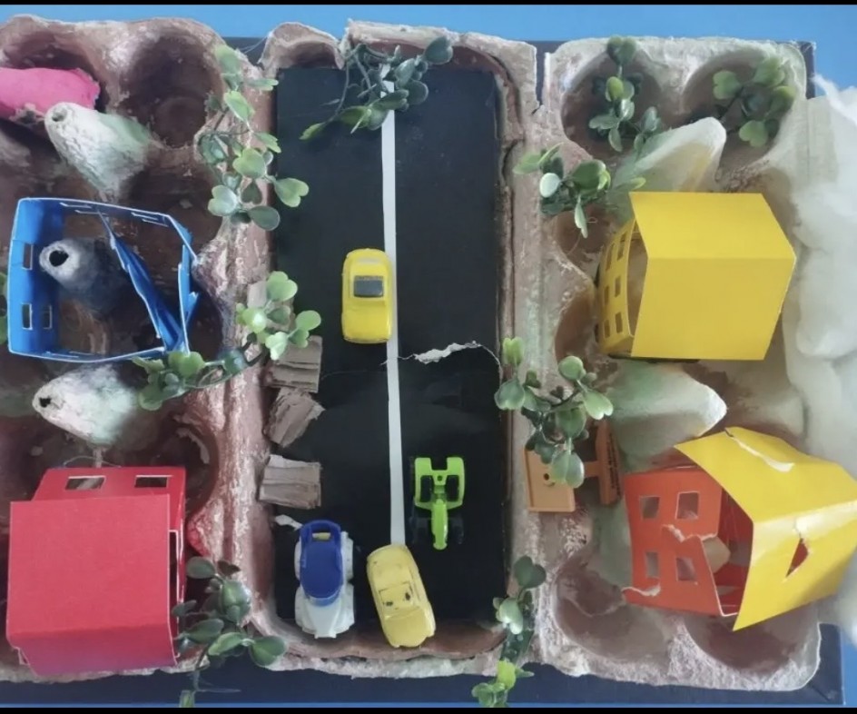 "Город во время землетрясения"