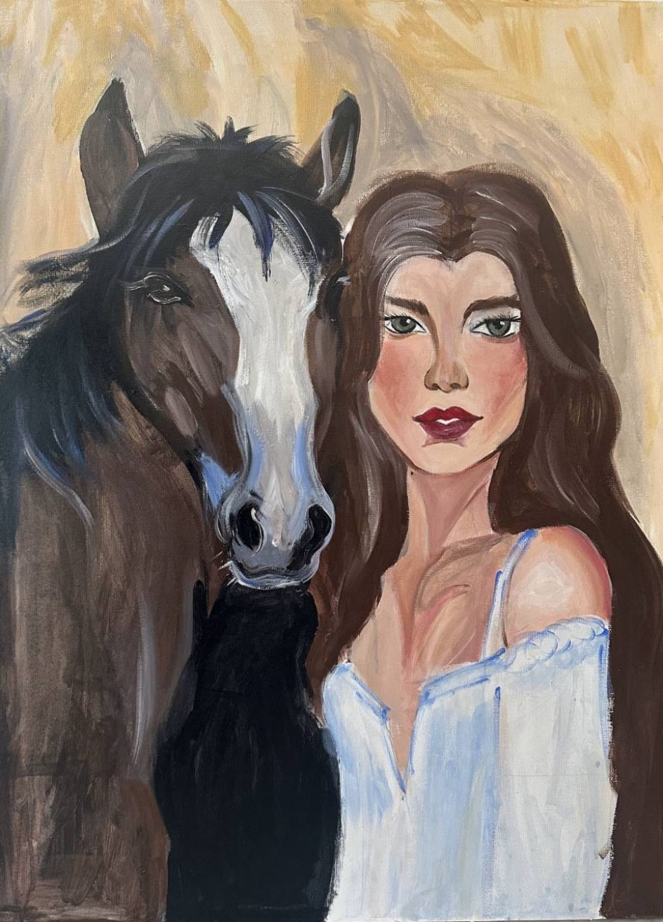 Девушка с лошадью