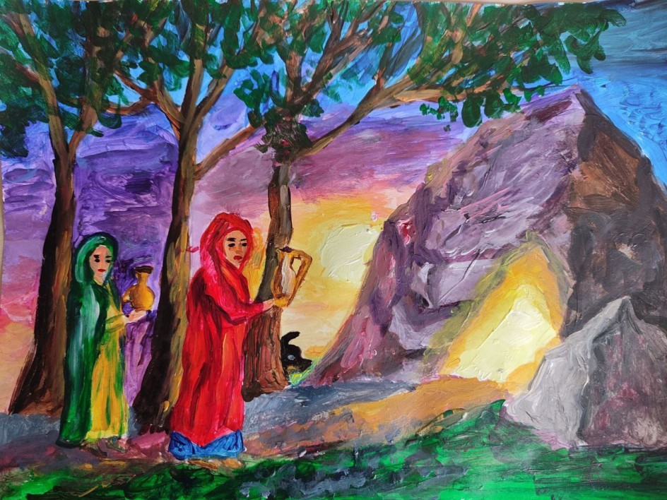 Жёны мироносицы у Гроба Спасителя