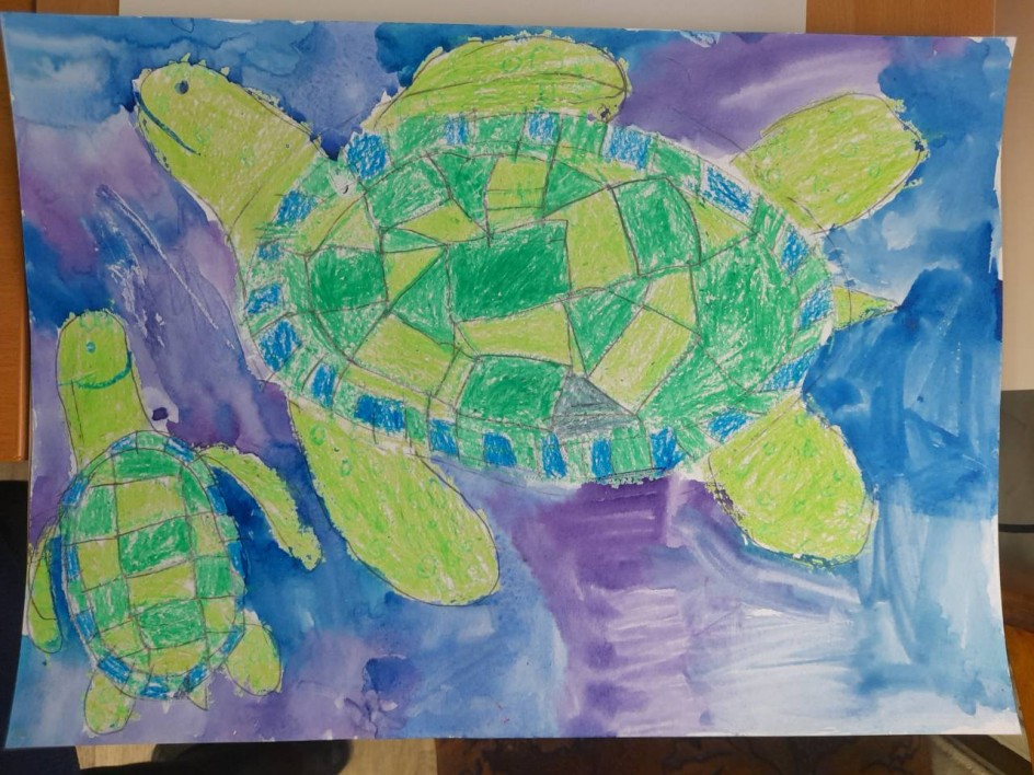 Черепаха и детёныш