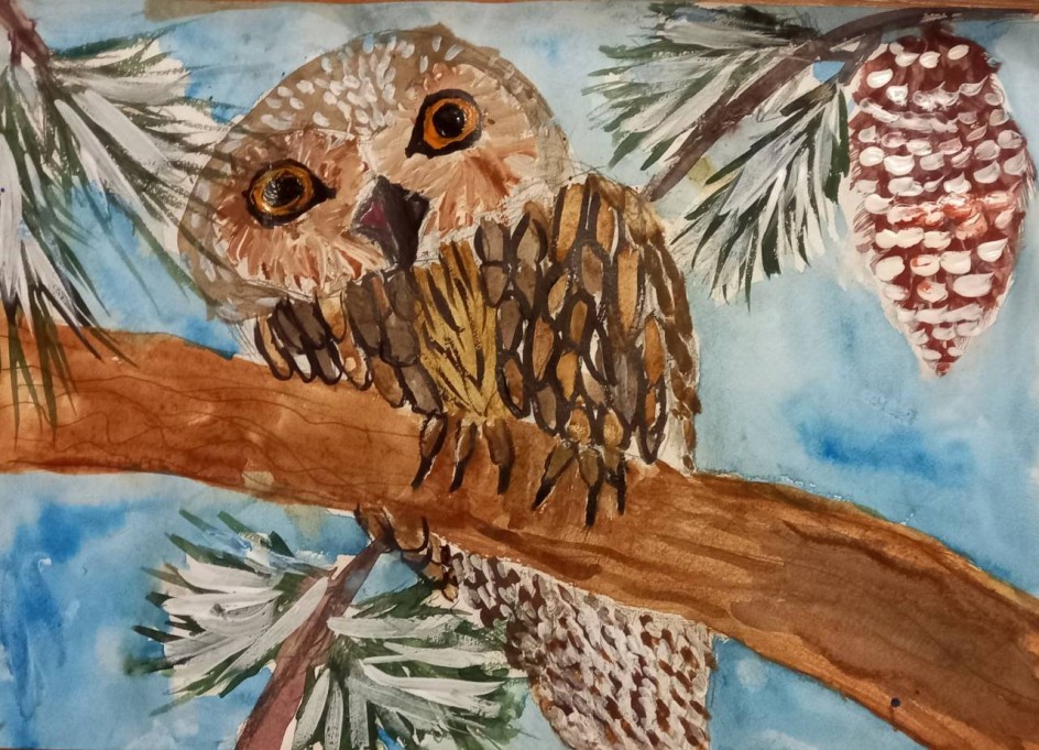 Совушка зимой.