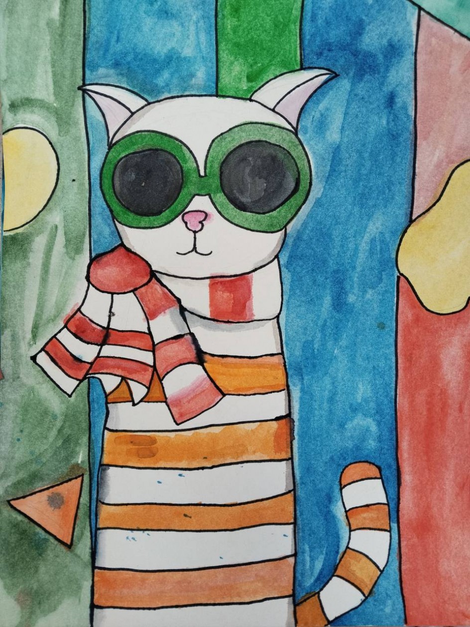 Кот на лайте