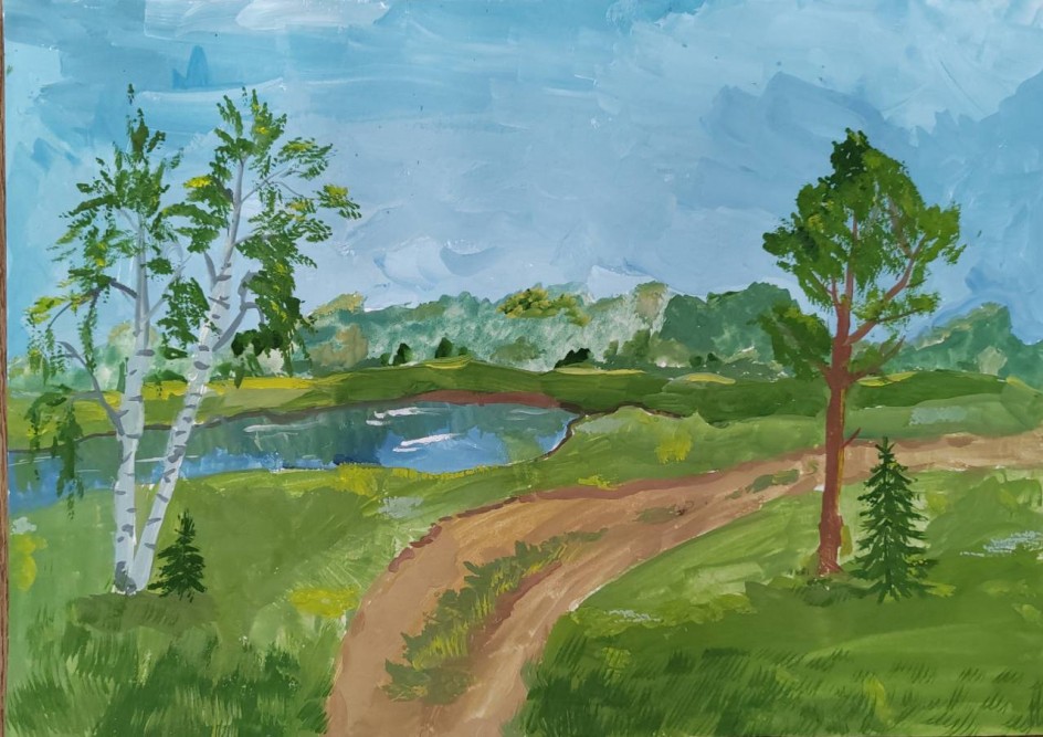 Дорога к озеру Глубокое