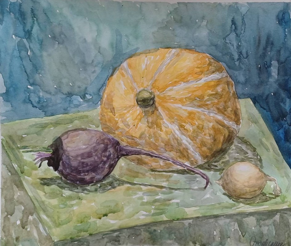 этюд "Дары осени"