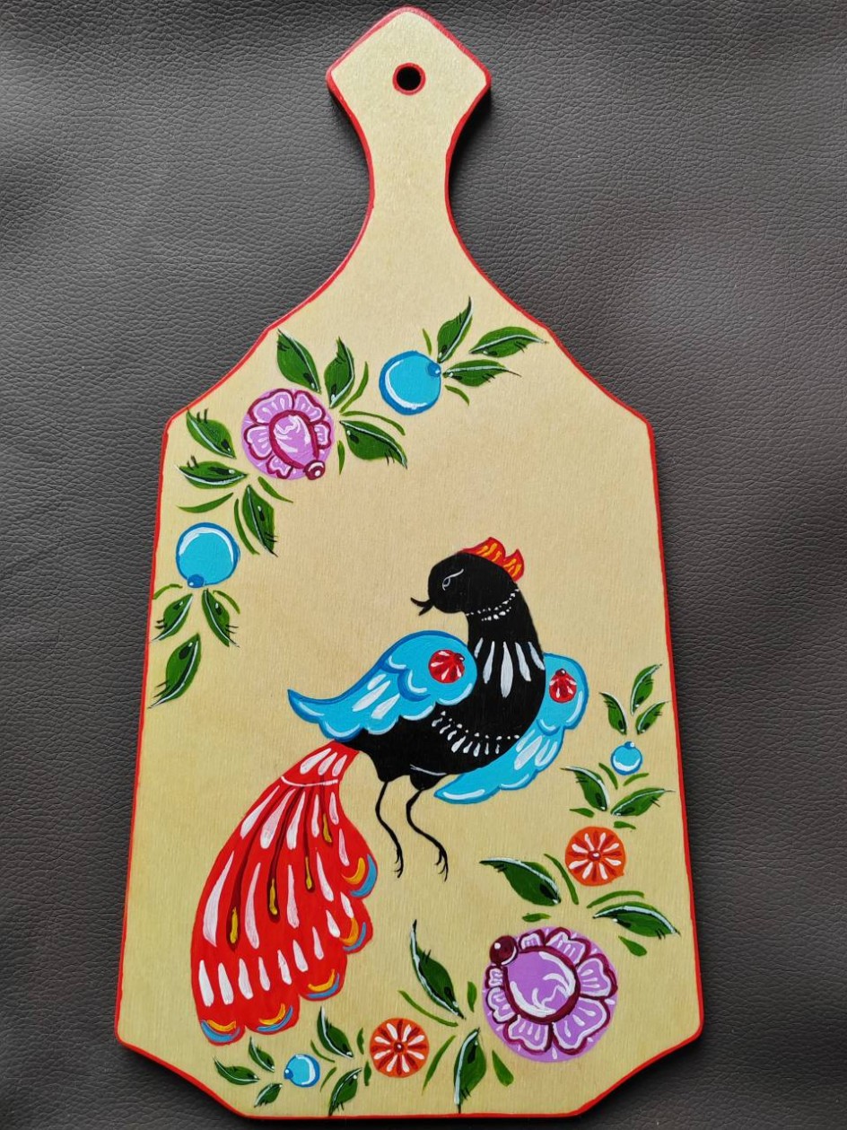 Городецкая роспись "Жар-птица"