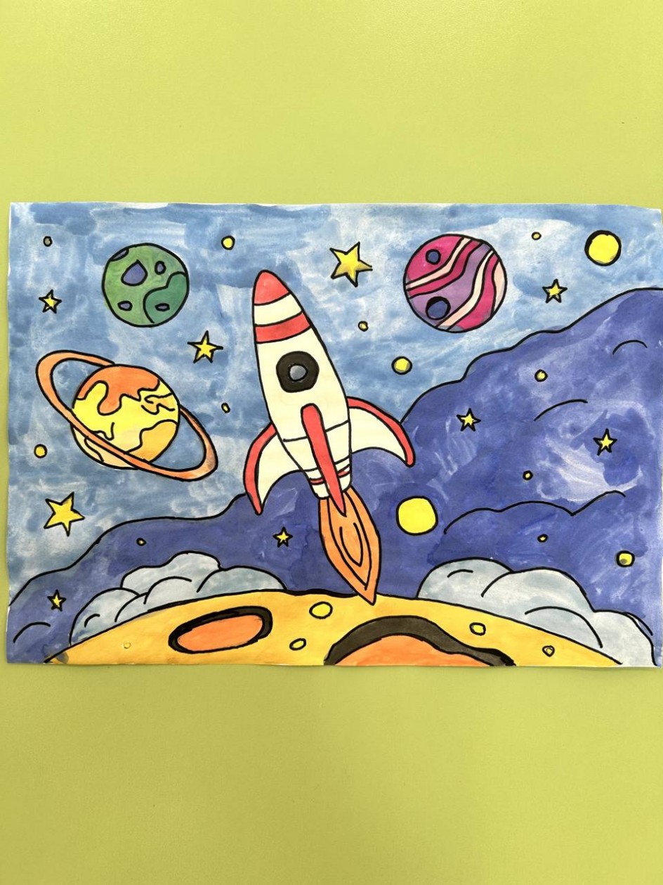 Ракета в космосе