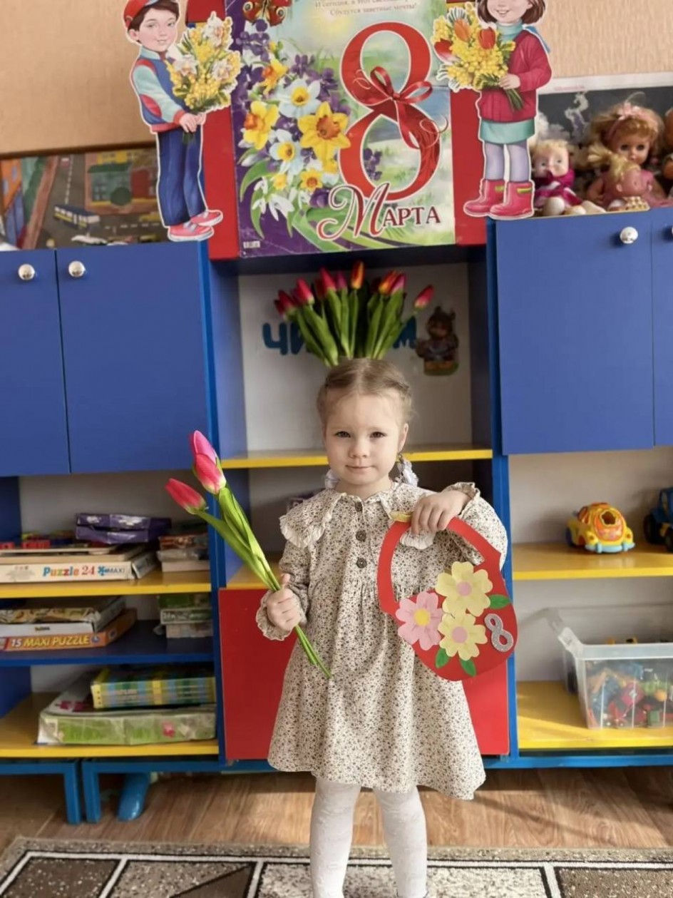 Поделка-открытка, к празднику 8 марта, для любимой мамочки