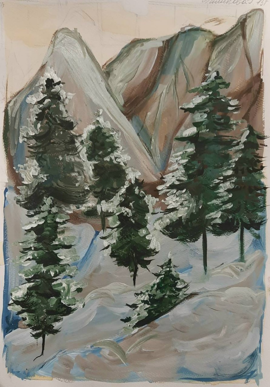 Зима в горах