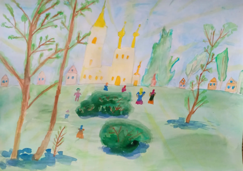 Праздничное пасхальное утро