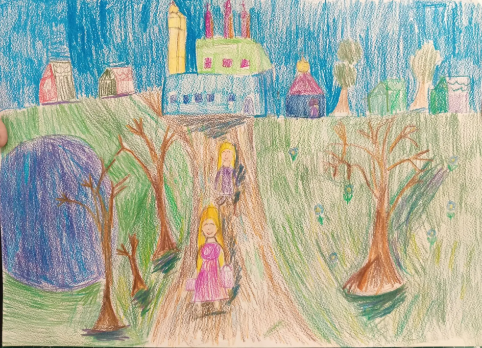 По дороге в храм