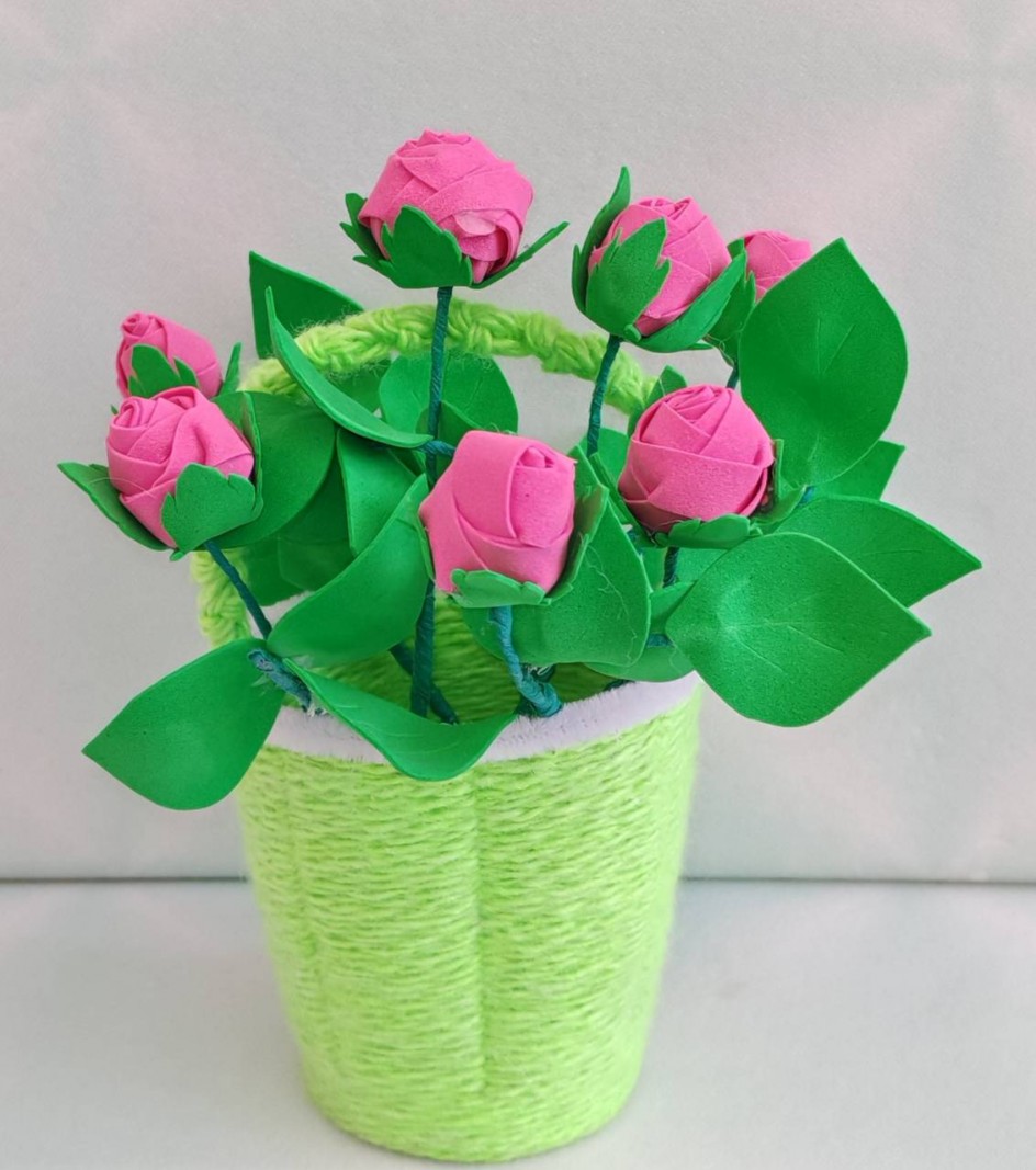 Корзина с розами