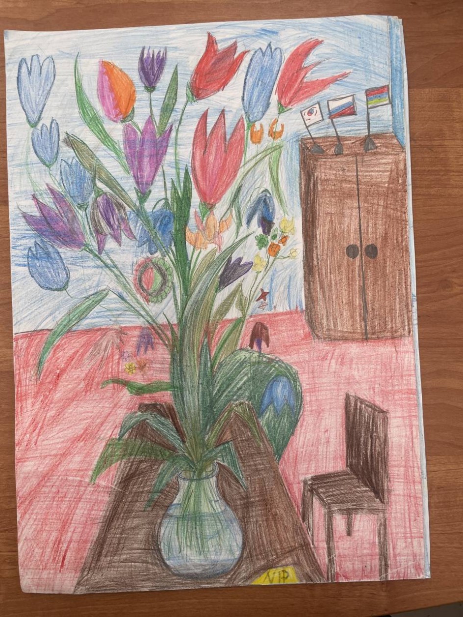 Цветы любимой мамочке