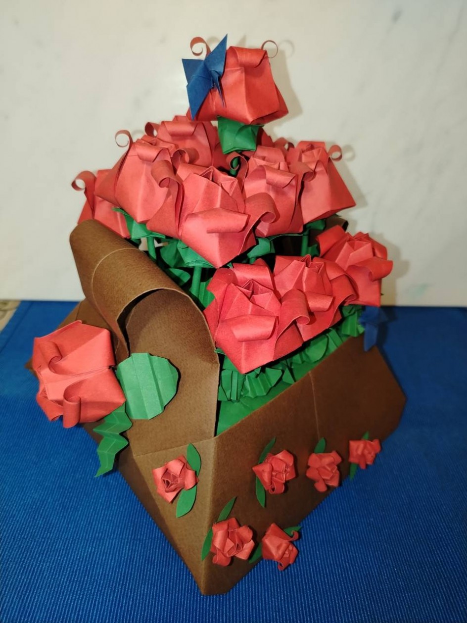Корзина роз