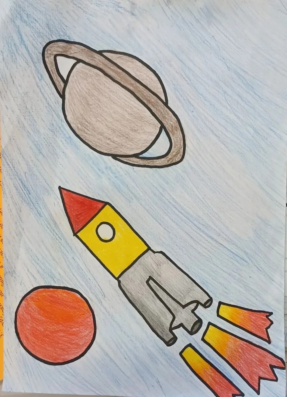 Ракета в космосе