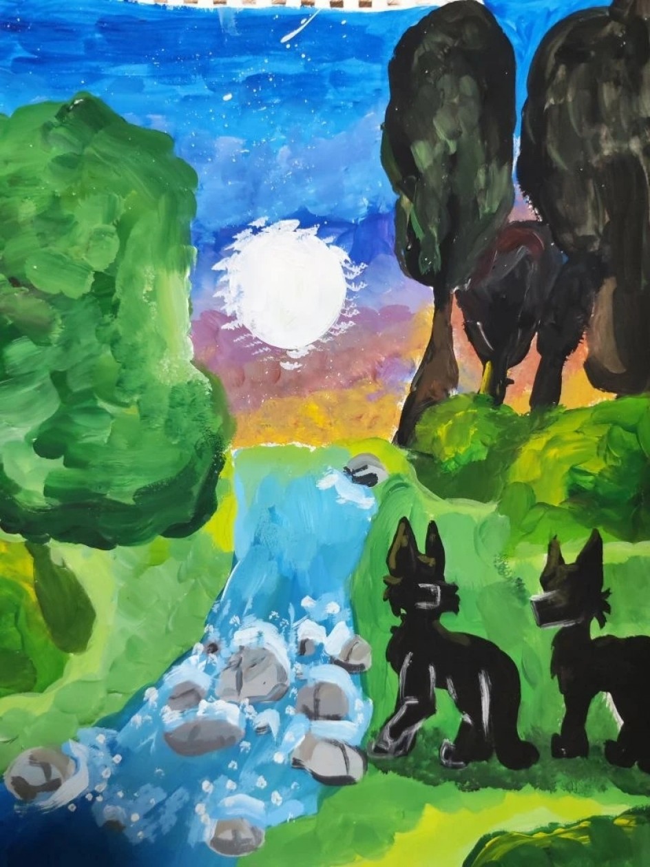 Коты и закат