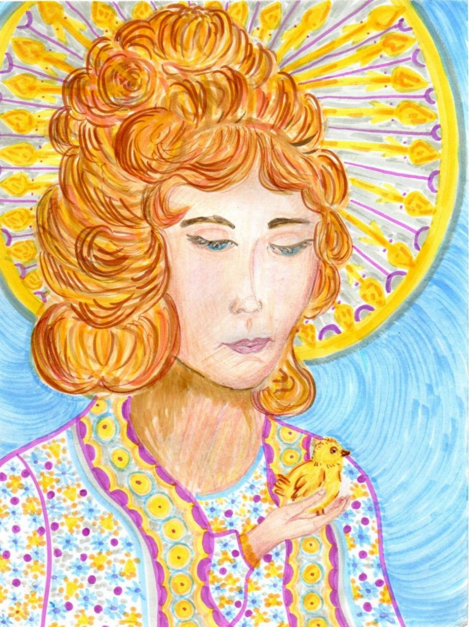 "Девушка с цыплёнком"