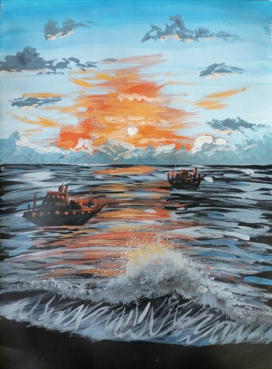 Корабли в лучах закатной тайны