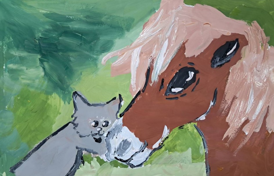 Котик и лошадка
