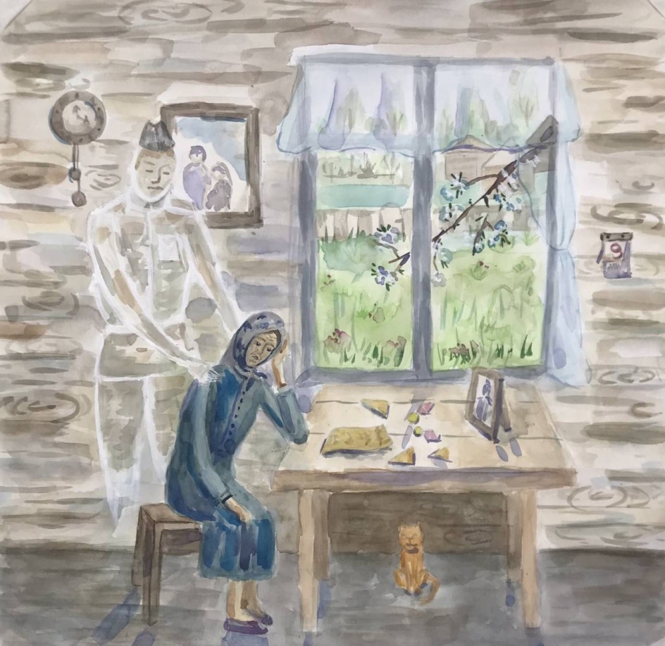 И снова май... Акварель.