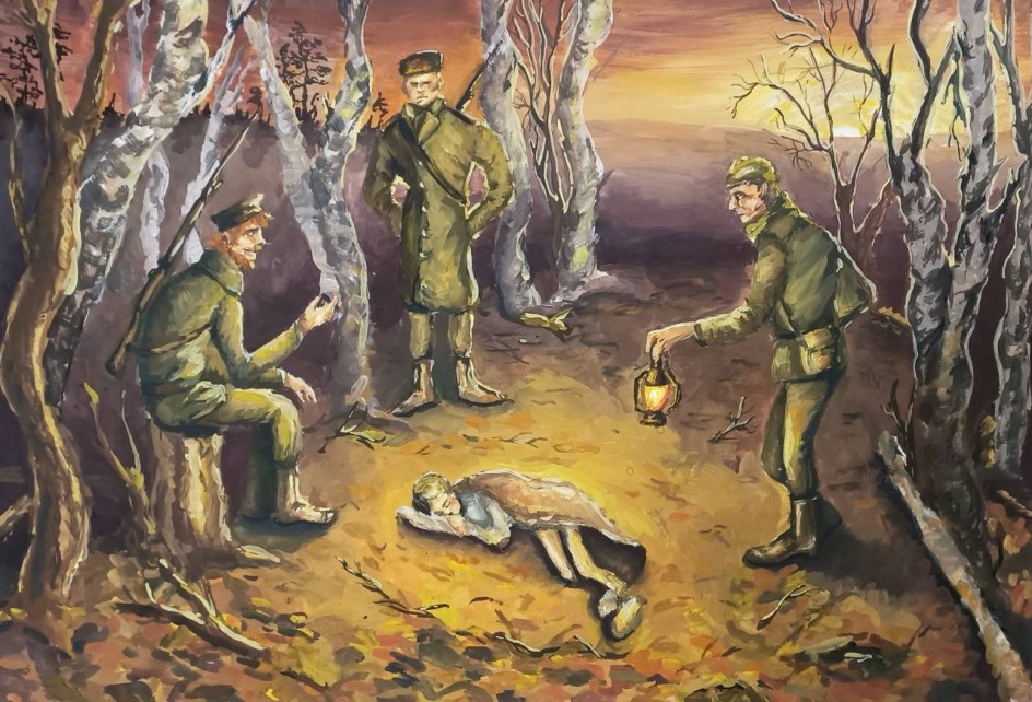 Иллюстрация к повести В. Катаева "Сын полка"