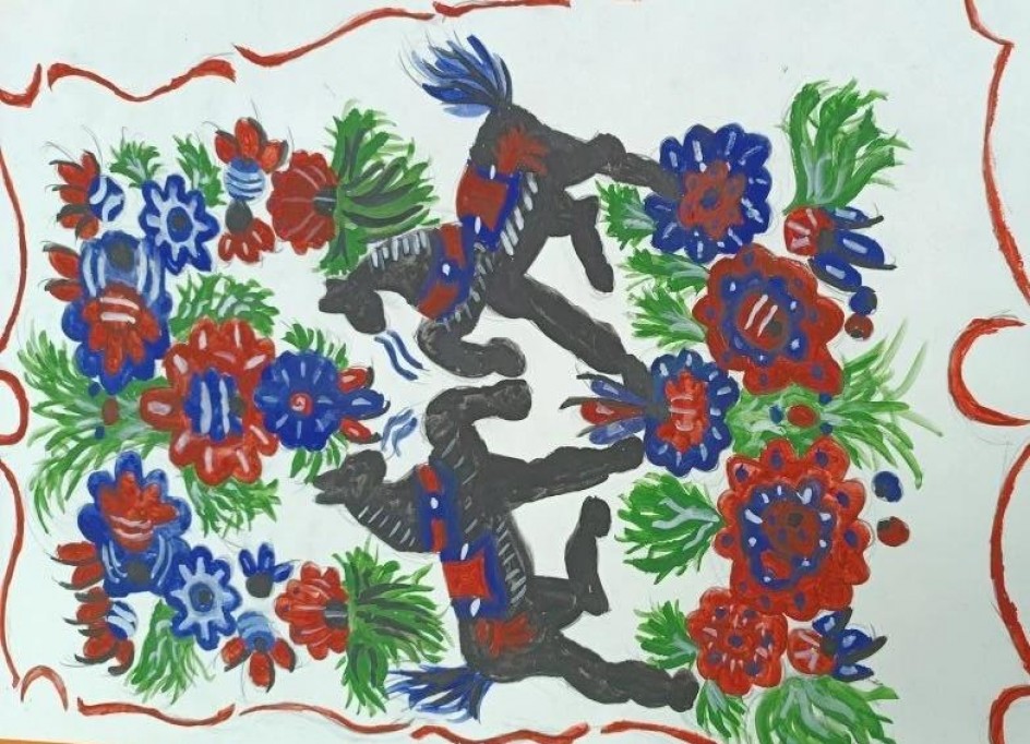 Городецкая роспись.