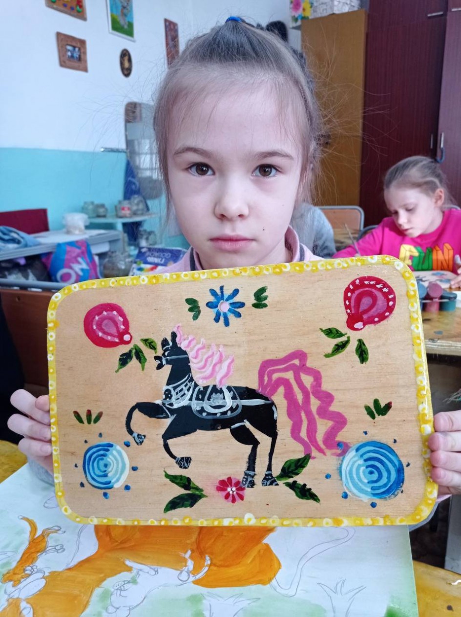 Разделочная доска "Городец"