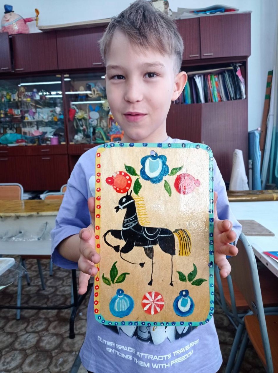 Разделочная доска "Городец"