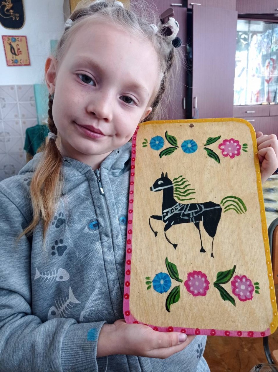 Разделочная доска "Городец"