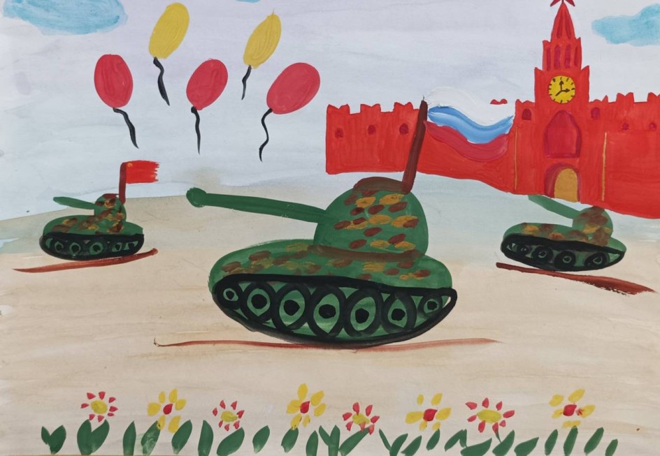 Парад на Красной площади.
