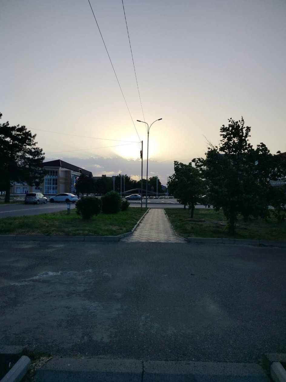 Городской Весенний закат