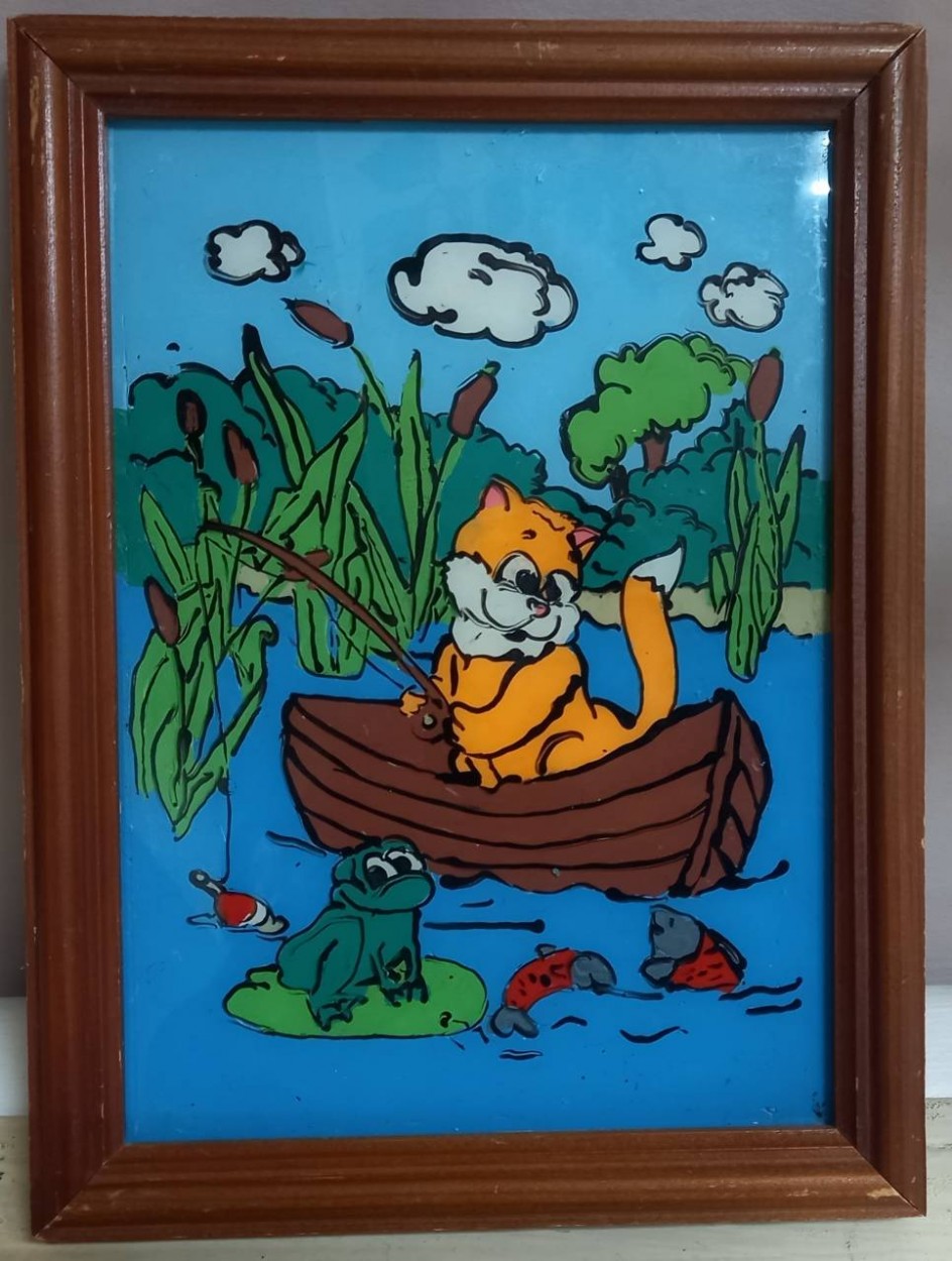 Кот на рыбалке