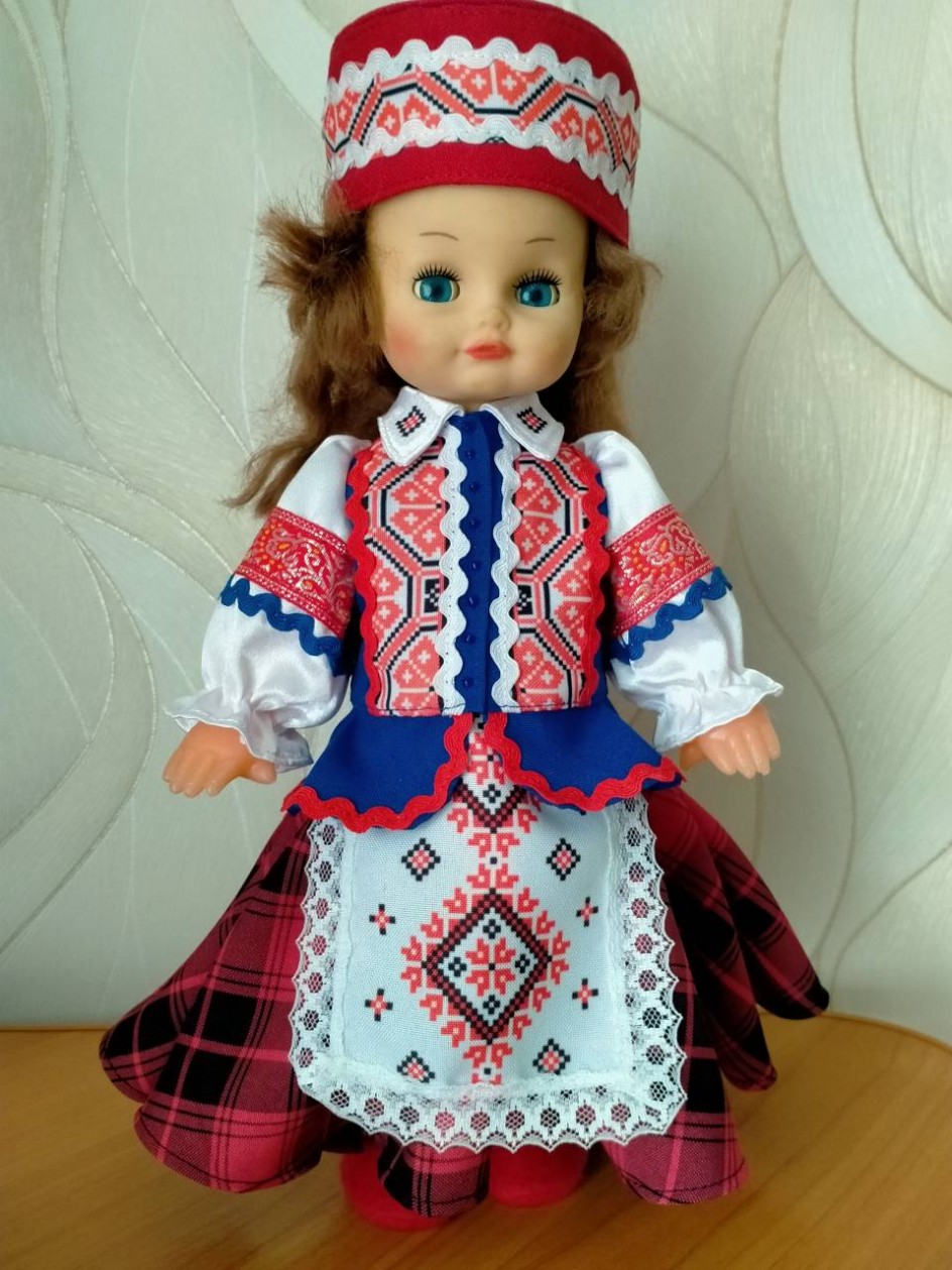 Белорусский народный костюм на куклу