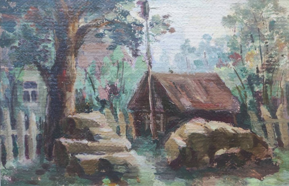 "Летний день" (картон, масло)
