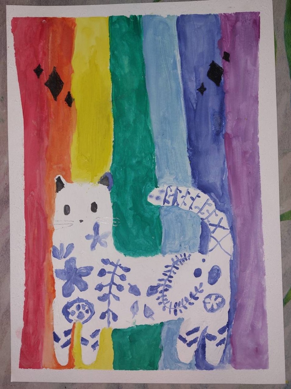 "Котик гжель"