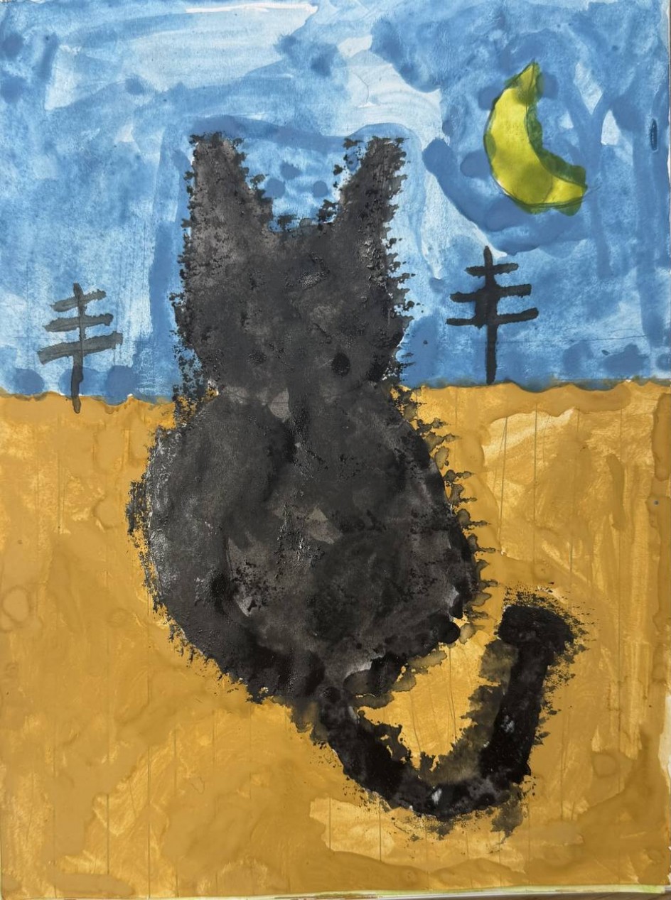 Кот на крыше