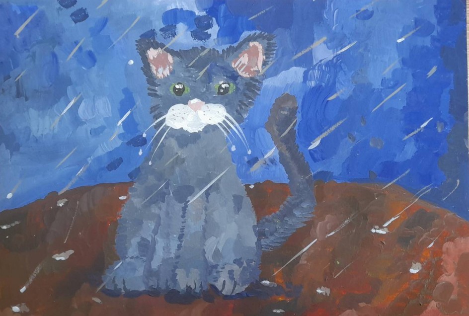 Котик-мокрый носик