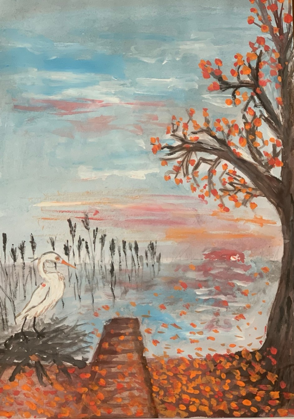 " Аист и осень"