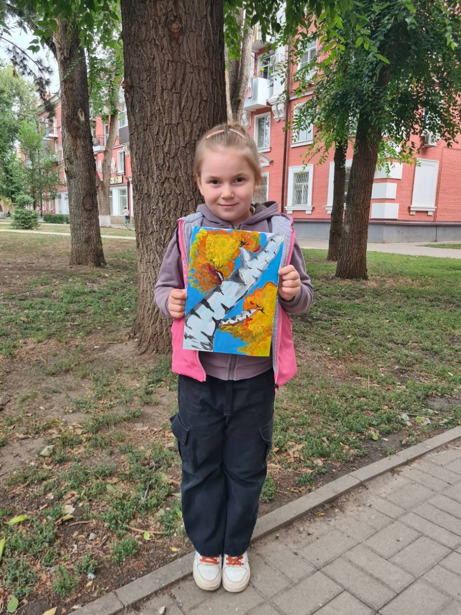 Осенняя березка