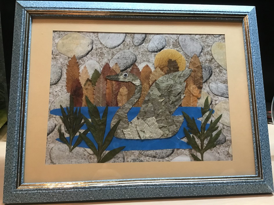 Осенняя прогулка лебедя