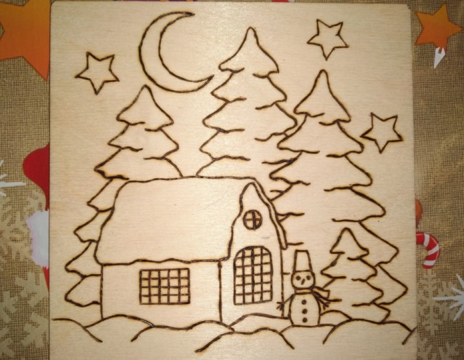 "Первый снег. Мышка в норке"